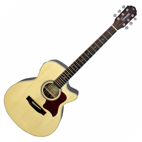 Violão Aço Eletroacústico Giannini Performance Plus GGC Plus CEQ Natural Satin NS com Equalizador MT-3 Ativo 3 Bandas e Afinador Cromático