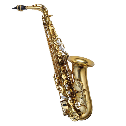 Saxofone Alto P. Mauriat PMXA-67R GL Gold Lacquer com Tudel Super VI e Campana Gravada à Mão