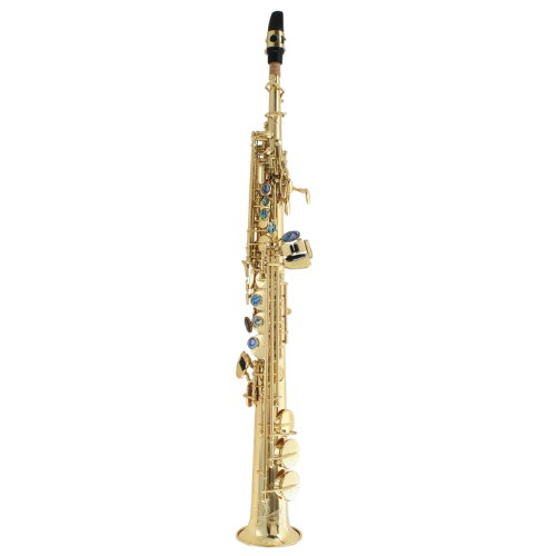 Saxofone Soprano P. Mauriat System-76 II SGL Gold Lacquer com Tudel Super VI e Campana Gravada à Mão