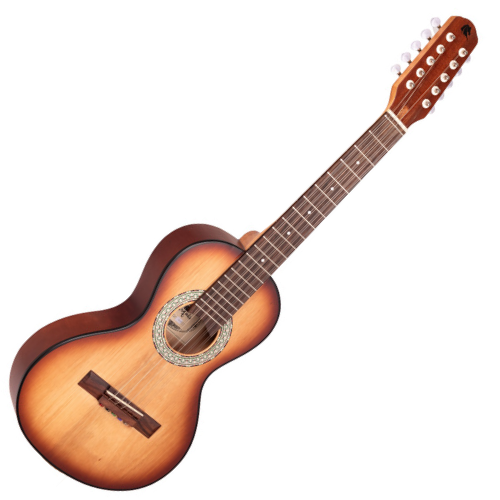 Viola Caipira Acústica Marquês VIL-46NBAC Natural Sombra Fosco Ponteio com Tampo Fundo Laterais Plywood Braço Cedro e Som Penetrante Doce