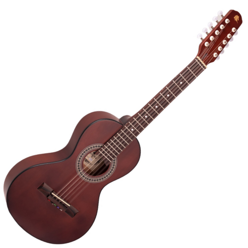 Viola Caipira Acústica Marquês VIL-46CTSAC Castanho Fosco Ponteio com Corpo Compacto Timbre Penetrante Doce e Construção Robusta Brasileira