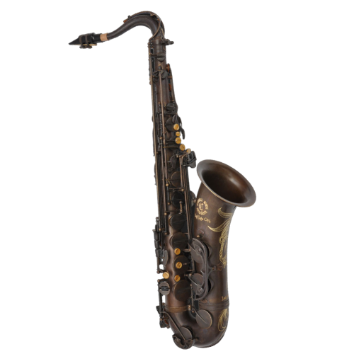 Saxofone Tenor Cannonball TVR-BR Vintage Reborn "The Brute" com Campana One-Piece Hand-Hammered, Chaves Power Forged com Semi-Precious Stones e Case Rígido Inclusos