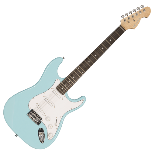 Guitarra Elétrica Michael Standard GM217N Lake Blue LB com Captadores Single Coil Tarraxas Blindadas e Ponte Tremolo
