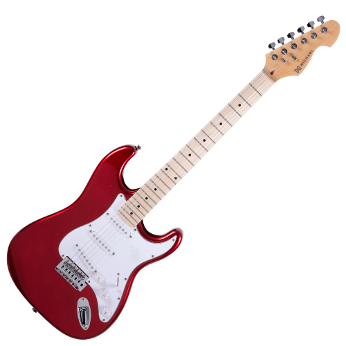 Guitarra Elétrica Michael Advanced GM227N MR com Captadores Single Coil Tarraxas Blindadas e Ponte Tremolo