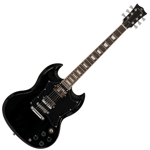 Guitarra Elétrica Michael Hammer GM850N Black BK com Captadores Humbucker Tarraxas Blindadas e Ponte Fixa com Tailpiece