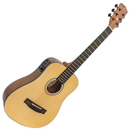 Violão Eletroacústico Michael Cosmic VMC200 ST (Satin) com Tampo Spruce Pré Michael Effex Tarraxas Matte Black Die Cast Encordoamento Aço e Acabamento Open Pore