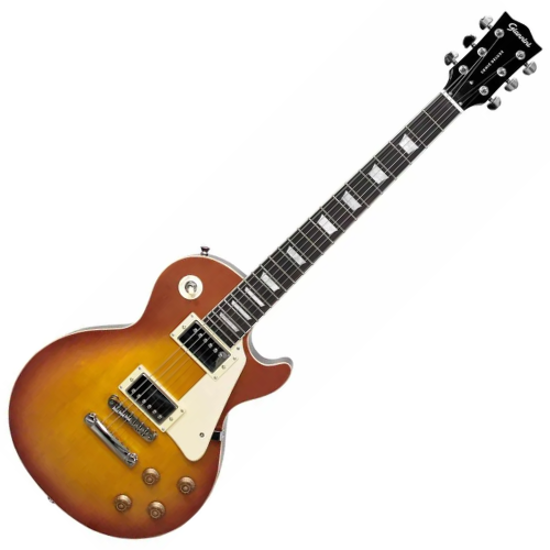 Guitarra Elétrica Giannini Sonic Deluxe Les Paul GAE09 DLX Gold Top 6 Cordas com Corpo Basswood Tampo Maple Braço Maple e Captadores Humbucker Cerâmicos HH