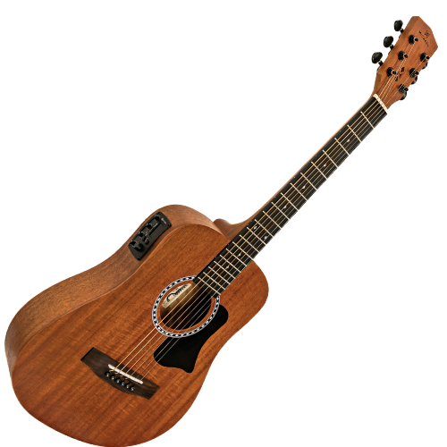 Violão Eletroacústico Michael Mysa VMM100 MH (Mahogany) com Tampo Mahogany Pré Michael Effex Tarraxas Matte Black Die Cast Encordoamento Aço e Acabamento Open Pore