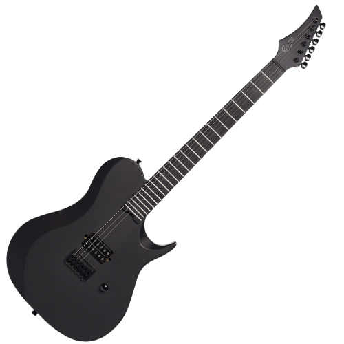 Guitarra Michael Raze GMR410 Dark Side Superstrato Humbucker Cerâmico Purple Heart Ponte Hardtail String Through