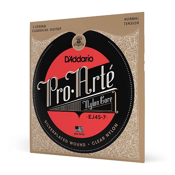 Encordoamento Violão Nylon 7 Cordas D Addario Pro EJ45-7