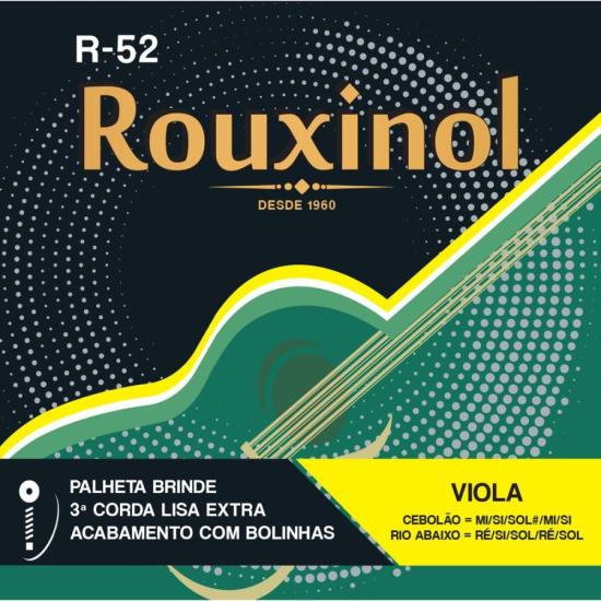 Encordoamento Para Viola Aço R52 Rouxinol