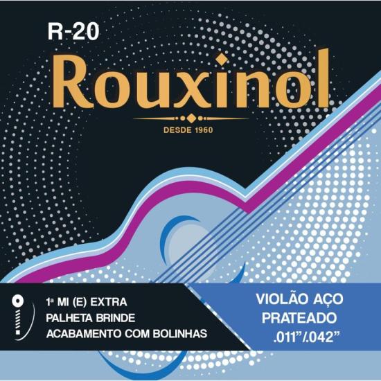 Encordoamento Para Violão .011 Aço R20 Rouxinol