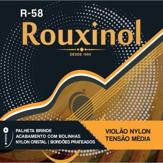Encordoamento Para Violão .028 Nylon R58 Rouxinol