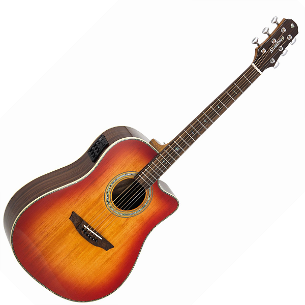 Violão Strinberg DD5SC Diamond Eletroacústico Folk Cherry Sunburst com Tampo Solid Spruce Pré Strinberg Tarraxas Die Cast Encordoamento Aço e Acabamento GlossHTML
