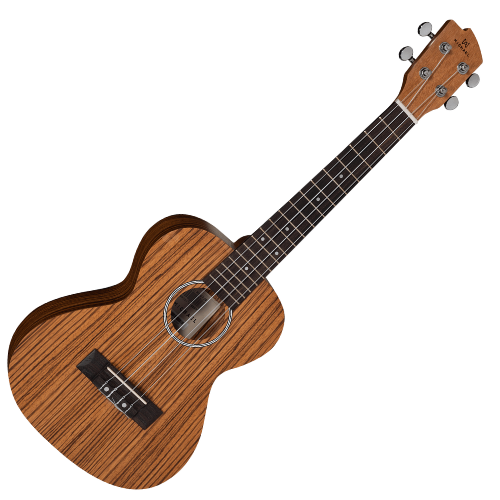 Ukulele Tenor Acústico Michael MK27 ZB Zebra Wood com Tampo Zebra Wood Fundo e Laterais Zebra Wood Escala Blackwood e Cavalete Blackwood