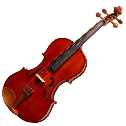Viola de Arco Michael VAM106N 38cm Boxwood com Tampo Spruce Maciço Microafinadores Removíveis e Estojo Térmico