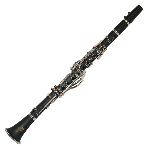 Clarinete Michael WCLM51N Série Essence Si Bemol Bakelite 18 Chaves Prateadas Cortiça Natural Timbre Encorpado com Boquilha Case e Acessórios