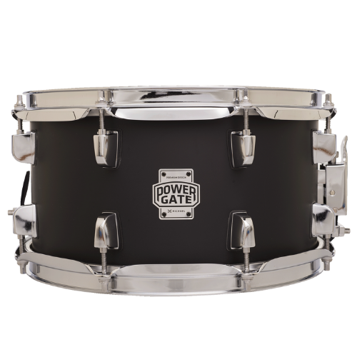 Caixa de Bateria Michael Powergate Stage PGS1265 JBK 12x6.5 Jet Black com Fuste Poplar Aros Power Hoop e Esteira 20 Fios