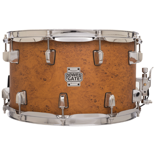 Caixa de Bateria Michael Powergate Birch PGB1408 FRD 14x8 Flame Birdseye com Fuste Hybrid Birch/Poplar Aros Power Hoop e Esteira 20 Fios