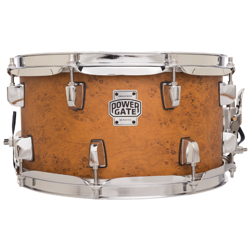 Caixa de Bateria Michael Powergate Birch PGB1265 FRD 12x6.5 Flame Red com Fuste Hybrid Birch/Poplar Aros Power Hoop e Esteira 20 Fios