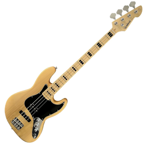Contrabaixo Waldman GJJ-200X Jazz Bass Natural com Captadores J/J e EQ Ativo 3 Bandas