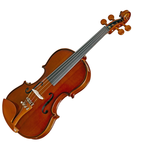 Violino Eagle VE421 1/2 com Tampo Abeto Sólido, Fundo e Laterais Maple, Verniz Brilhante, Arco com Olho Paris e Crina Animal, Breu e Estojo Térmico Extra Luxo Retangular HTML