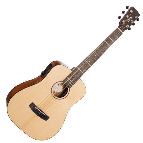 Violão Cort Earth GO Open Pore com Tampo Spruce Sólido, Corpo Mahogany Equalizador Cort CE304T e Afinador Integrado