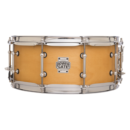 Caixa de Bateria Michael Powergate Maple PGM1455 NTS 14x5.5 com Aro Die-Cast e Acabamento Natural Satin