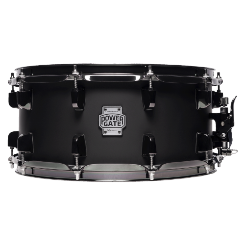 Caixa de Bateria Michael Powergate Darkshot PGD1465 BGR 14x6.5 com Aro Die-Cast e Acabamento Black Gloss Red Burst