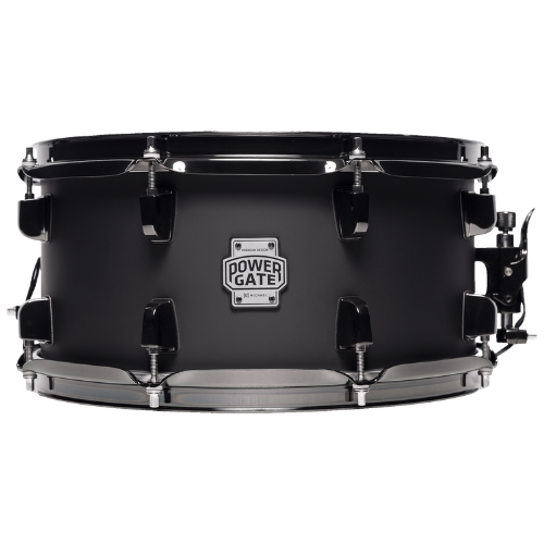 Caixa de Bateria Michael Powergate Darkshot PGD1365 BGR 13x6.5 com Aro Die-Cast e Acabamento Black Gloss Red Burst