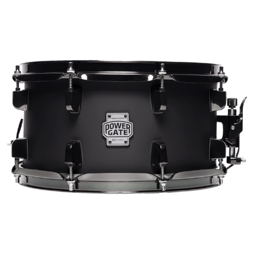 Caixa de Bateria Michael Powergate Darkshot PGD1265 BGR 12x6.5 com Aro Die-Cast e Acabamento Black Gloss Red Burst
