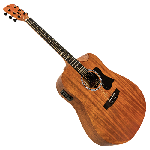 Violão Michael Mysa VMM130 MH Canhoto com Tampo Spruce Sólido Corpo Mahogany Equalizador Michael e Afinador Integrado