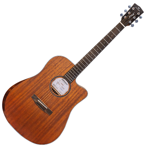 Violão Michael Imperial Top Solid Mahogany VMI230 com Tampo Mahogany Sólido Corpo Mahogany Equalizador Michael e Afinador Integrado