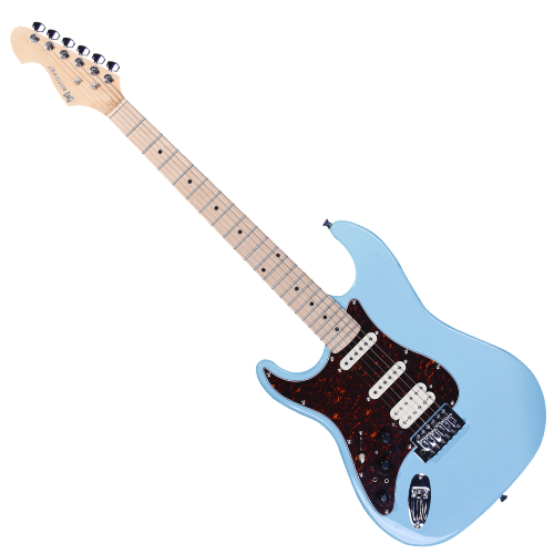 Guitarra Michael Rocker Canhota AB Antique Blue com Captadores Humbucker Equalizador Integrado e Afinador