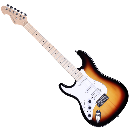 Guitarra Michael Rocker Canhota VS Vintage Sunburst com Captadores Humbucker Equalizador Integrado