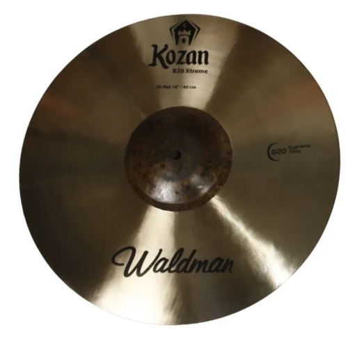 Prato de Bateria Waldman Kozan KOZ-HH16 Chimbal 16" com Liga B20 Som Equilibrado e Versátil Acabamento Natural