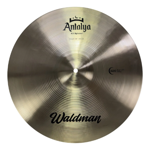 Prato Waldman Antalya Crash 18" Antcr18 Liga B20 com Ataque Definido e Som Equilibrado