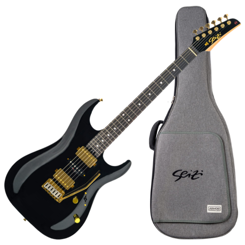 Guitarra Seizi Katana Angel HSS Rosewood Black com Captadores HSS e Equalizador Integrado 10361285