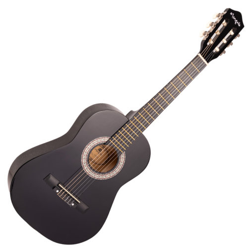 Violão Acústico Marquês VN-04BKAC Juvenil Preto com Tampo Linden e Corpo 3/4