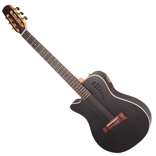Violão Eletroacústico Marquês Canhoto VN11 BKS EQ Preto Fosco com EQ Ativo 4 Bandas e Microfone Interno