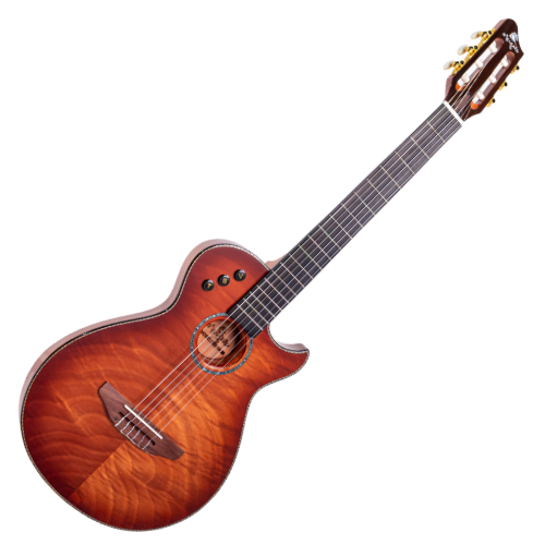 Violão Eletroacústico Marquês VN14 MGT EQ Mahogany Tigrado Brilho com Pré MQ3 e Timbre Equilibrado