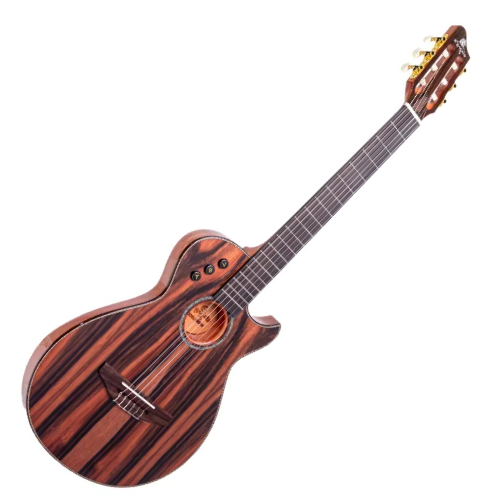 Violão Eletroacústico Marquês VN14 EB EQ Ativo Flat Anatômico Ébano Brilho