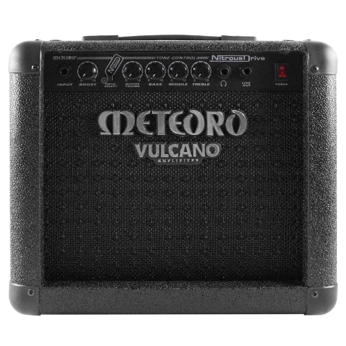 Amplificador Meteoro Nitrous Drive 15 RMS Híbrido Pré-Valvulado com 2 Canais Reverb e Falante 8" para Prática e Iniciantes