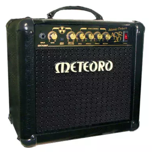 Amplificador Meteoro Atomic Drive 20 RMS Híbrido Pré-Valvulado com 2 Canais Reverb Drive Integrado e Falante 8