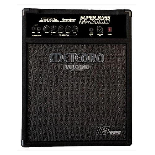 Amplificador Meteoro Super Bass M2000 RMS para Contrabaixo com Equalizador 7 Bandas Compressor Limiter Saída Balanceada e Falante 12 para Som Potente e Definido