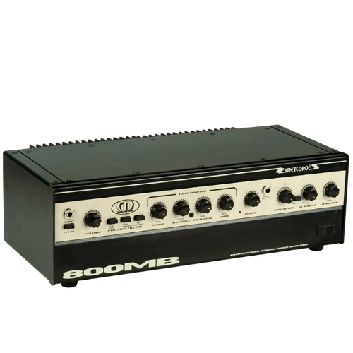 Cabeçote Meteoro 800 MB RMS para Contrabaixo com Filtros Voicing (Lo Cut Mid Contour Hi Boost) Pad -10dB para Ativo Saída para Caixa Externa