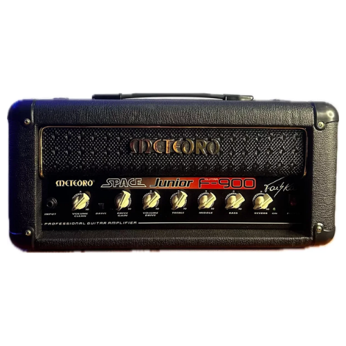 Cabeçote Meteoro Space Jr. Faiska F900 G RMS para Guitarra com 2 Canais (Clean + Drive) Reverb Digital EQ 3 Bandas Effect Loop Aux In Saída para Caixa Externa