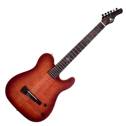 Violão Eletroacústico Marquês VN32 MGT Natural Fosco com Tampo em Mahogany Tigrado Fundo e Laterais em Cedro Maciço Braço em Cedro Escala em Ébano Abaulada com 22 Trastes em Alpaca