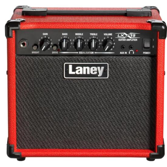 Amplificador de Guitarra Laney LX15 15W Vermelho