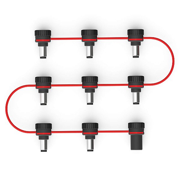 Cabo Energia Ajustavel 8 Pedais DAddario XPND PW-XPNDADC-01
